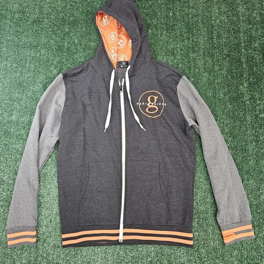 Garth Brooks World Tour Full zip Hoodie Sweatshirt Country Music Mens Large
